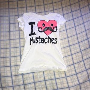 Girls Mustache Shirt